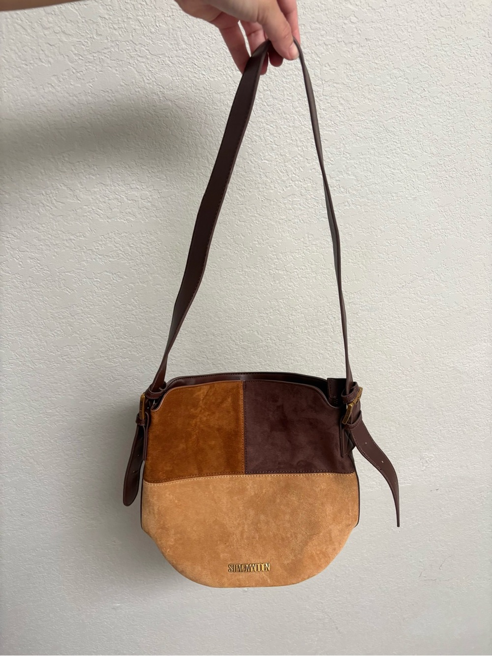Steve Madden / Patchwork Brown Handbag Purse Boho